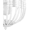 Buy Boho Bali Style Wood and Beads Wall Lamp White 59831 at MyFaktory