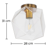 Buy Modern Glass & Metal Ceiling Lamp Transparent 59832 - in the EU