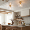 Buy Modern Glass & Metal Ceiling Lamp Transparent 59832 in the Europe