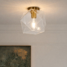 Buy Modern Glass & Metal Ceiling Lamp Transparent 59832 - prices