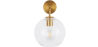 Buy  Globe Shaped Glass Shade Wall Sconce Transparent 59833 - in the EU