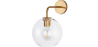 Buy  Globe Shaped Glass Shade Wall Sconce Transparent 59833 at MyFaktory