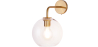 Buy  Globe Shaped Glass Shade Wall Sconce Transparent 59833 home delivery