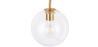 Buy  Globe Shaped Glass Shade Wall Sconce Transparent 59833 - in the EU