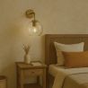 Buy  Globe Shaped Glass Shade Wall Sconce Transparent 59833 - in the EU