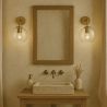 Buy  Globe Shaped Glass Shade Wall Sconce Transparent 59833 home delivery