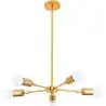 Buy Ceiling Lamp - Design Pendant Lamp - 5 Arms - Carla  Silver 59834 - in the EU