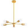 Buy Golden Pendant Lamp in Modern Style, Brass - Carla Gold 59834 - in the EU