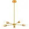 Buy Ceiling Lamp - Design Pendant Lamp - 5 Arms - Carla  Silver 59834 - prices