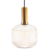 Buy Pendant lamp in vintage style, glass and metal - Genoveva Beige 59835 at MyFaktory