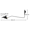 Buy MRZ-R1C Wall lamp  Black 58218 in the Europe