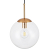 Buy Glass Shade Hanging Lamp with Adjustable Tube Beige 59837 home delivery