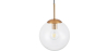 Buy Glass Shade Hanging Lamp with Adjustable Tube Beige 59837 in the Europe