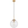 Buy Glass Shade Hanging Lamp with Adjustable Tube Beige 59837 - in the EU