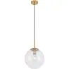 Buy Glass Shade Hanging Lamp with Adjustable Tube Beige 59837 - in the EU