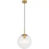 Buy Glass Shade Hanging Lamp with Adjustable Tube Beige 59837 at MyFaktory