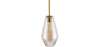 Buy Diamond Shaped Glass Pendant Ceiling Lamp Grey transparent 59838 in the Europe