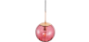 Buy Globe Glass Shade Pendant Lamp Pink 59839 in the Europe