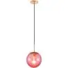 Buy Globe Glass Shade Pendant Lamp Pink 59839 - prices