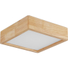 Buy Ceiling Led Lamp Scandinavian Design Wooden - Lares Natural wood 59840 - in the EU