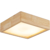 Buy Ceiling Led Lamp Scandinavian Design Wooden - Lares Natural wood 59840 - prices