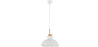 Buy Metal & Wood Scandinavian Hanging Lamp White 59842 - in the EU