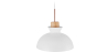 Buy Metal & Wood Scandinavian Hanging Lamp White 59842 in the Europe