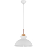 Buy Metal & Wood Scandinavian Hanging Lamp White 59842 - in the EU