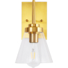 Buy Classy Glass and Metal Wall Lamp Gold 59844 at MyFaktory
