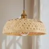 Buy Boho Bali Style Bamboo Pendant Hanging Lamp Natural wood 59849 - prices
