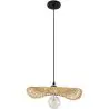 Buy Bamboo Pendant Lamp Design Boho Bali - Brena Natural wood 59852 - in the EU