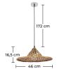 Buy Bamboo Ceiling Lamp Design Boho Bali - Nadia Natural wood 59854 - in the EU
