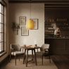 Buy Bamboo Ceiling Lamp - Boho Bali Style Pendant Lamp - Karen Natural wood 59855 - prices