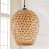Buy Stylish Bamboo Design Boho Bali Pendant Lamp Natural wood 59856 - prices