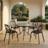 Buy Mykonos design dining chair - PP and Metal Black 59796 - prices