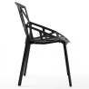 Buy Mykonos design dining chair - PP and Metal Black 59796 with a guarantee
