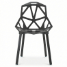 Buy Mykonos design dining chair - PP and Metal Black 59796 - in the EU