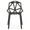 Buy Mykonos design dining chair - PP and Metal Black 59796 - in the EU