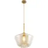 Buy Glass Shade Hanging Lamp Beige 59858 at MyFaktory