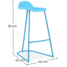 Buy Barny metal bar stool Pastel blue 59795 - prices