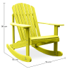 Buy Adirondack Rocking Chair Pastel yellow 59861 home delivery