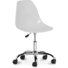 Buy Swivel office chair with casters - Brielle White 59863 - in the EU