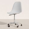 Buy Swivel office chair with casters - Brielle White 59863 - prices