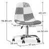 Buy Brielle Office Chair White And Black - Patchwork  White / Black 59864 - prices