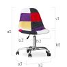 Buy Brielle Office Chair - Patchwork Tessa  Multicolour 59865 in the Europe
