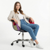 Buy Emery Office Chair - Patchwork Ray  Multicolour 59869 at MyFaktory