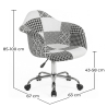 Buy Emery Office Chair White And Black - Patchwork  White / Black 59870 - in the EU