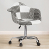 Buy Emery Office Chair White And Black - Patchwork  White / Black 59870 at MyFaktory