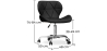 Buy Upholstered PU Office Chair - Winka Black 59871 - prices