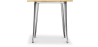Buy Bistrot Metalix Industrial Dining Table - 80 cm - Light Wood Steel 59874 - prices